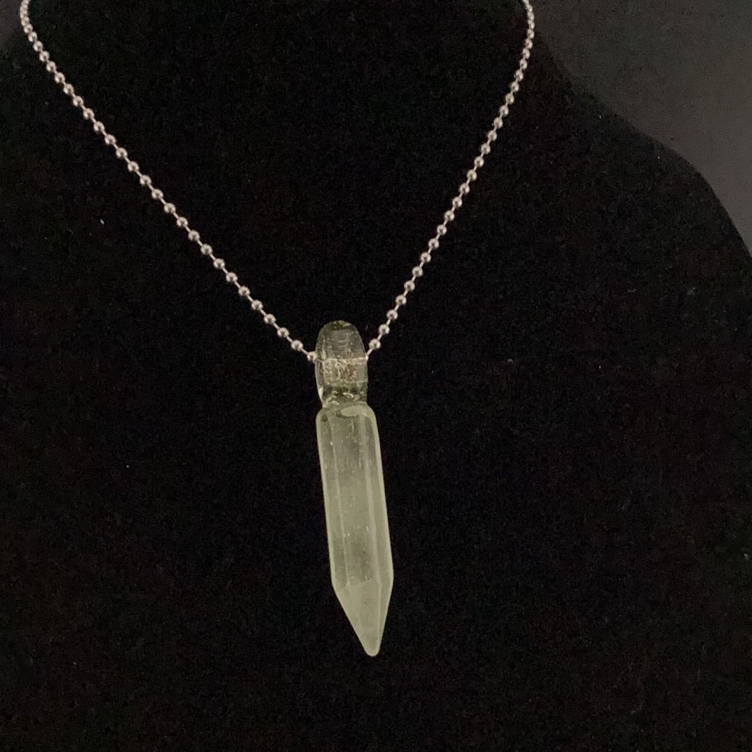 Crystal point pendant