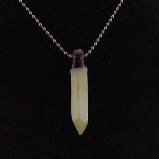 Crystal point pendant