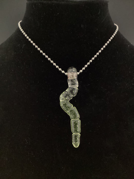 UV gummy worm pendant