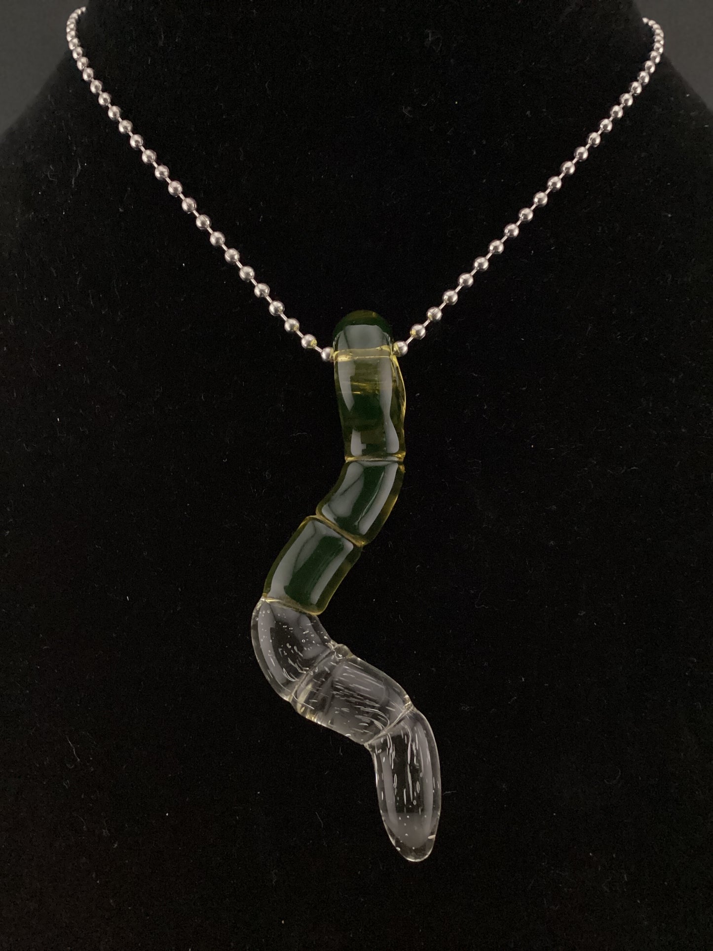 UV gummy worm pendant