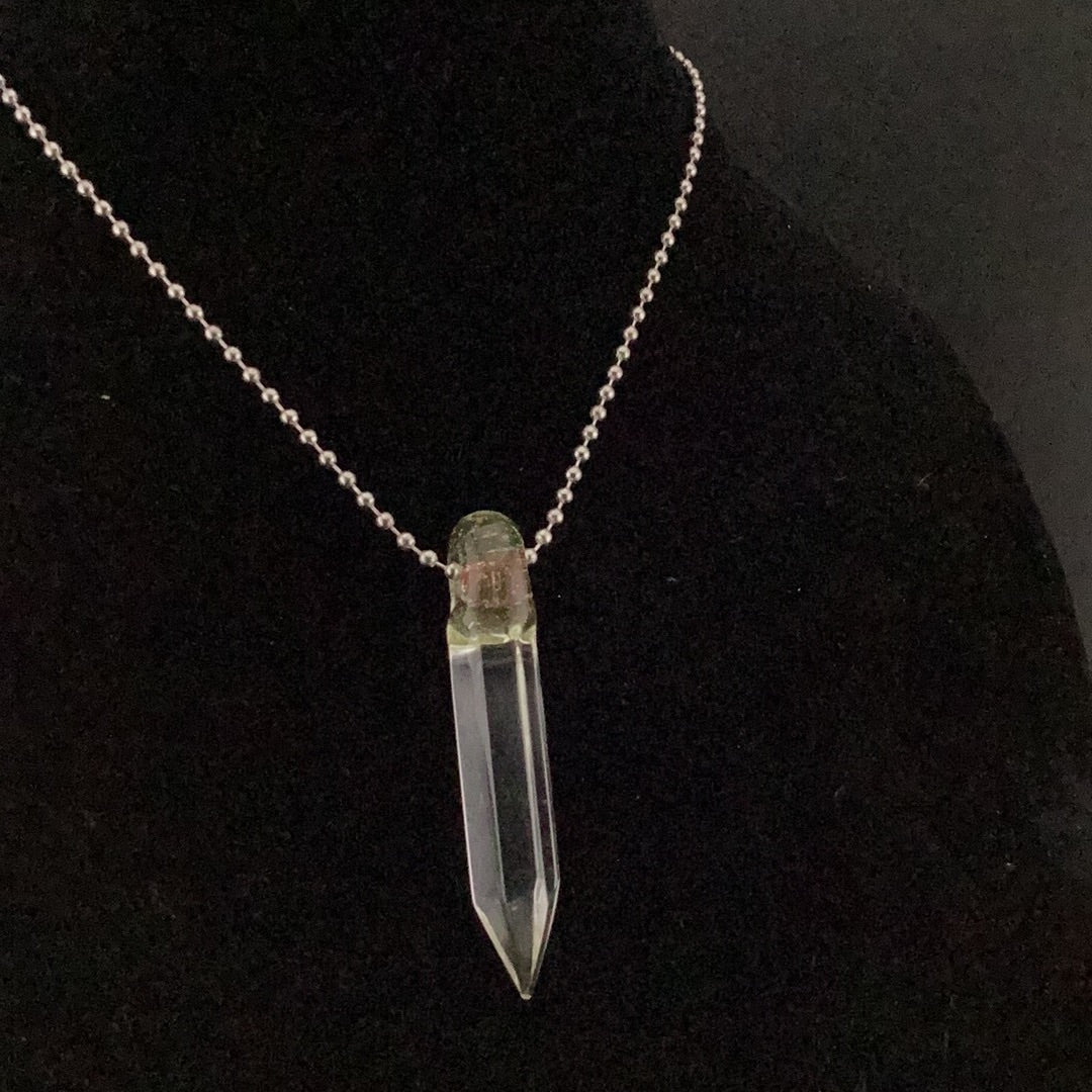 Crystal point pendant