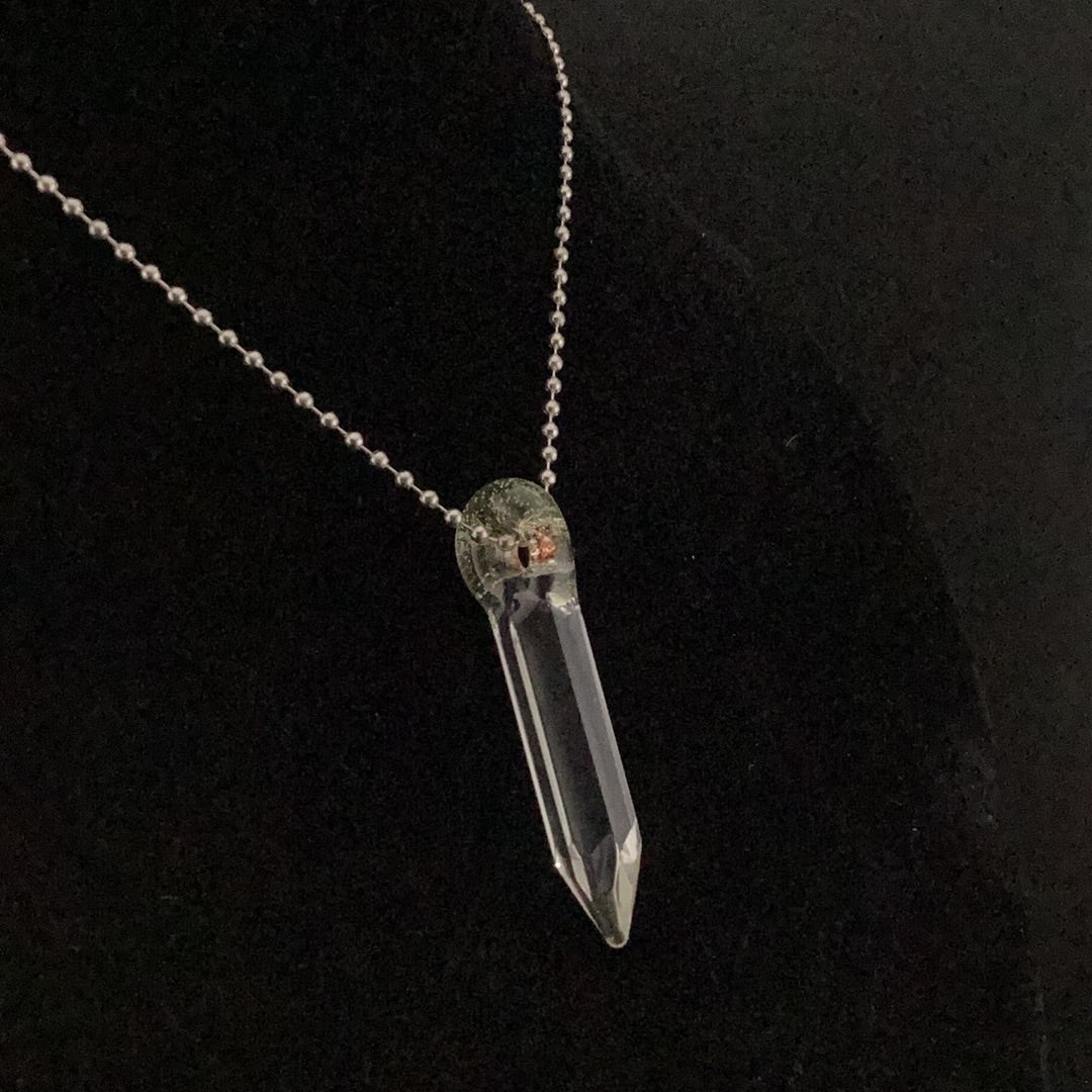 Crystal point pendant