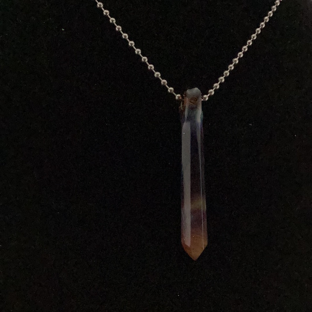 Crystal point pendant