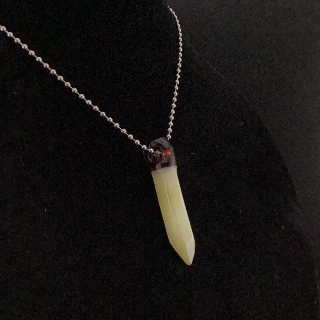 Crystal point pendant