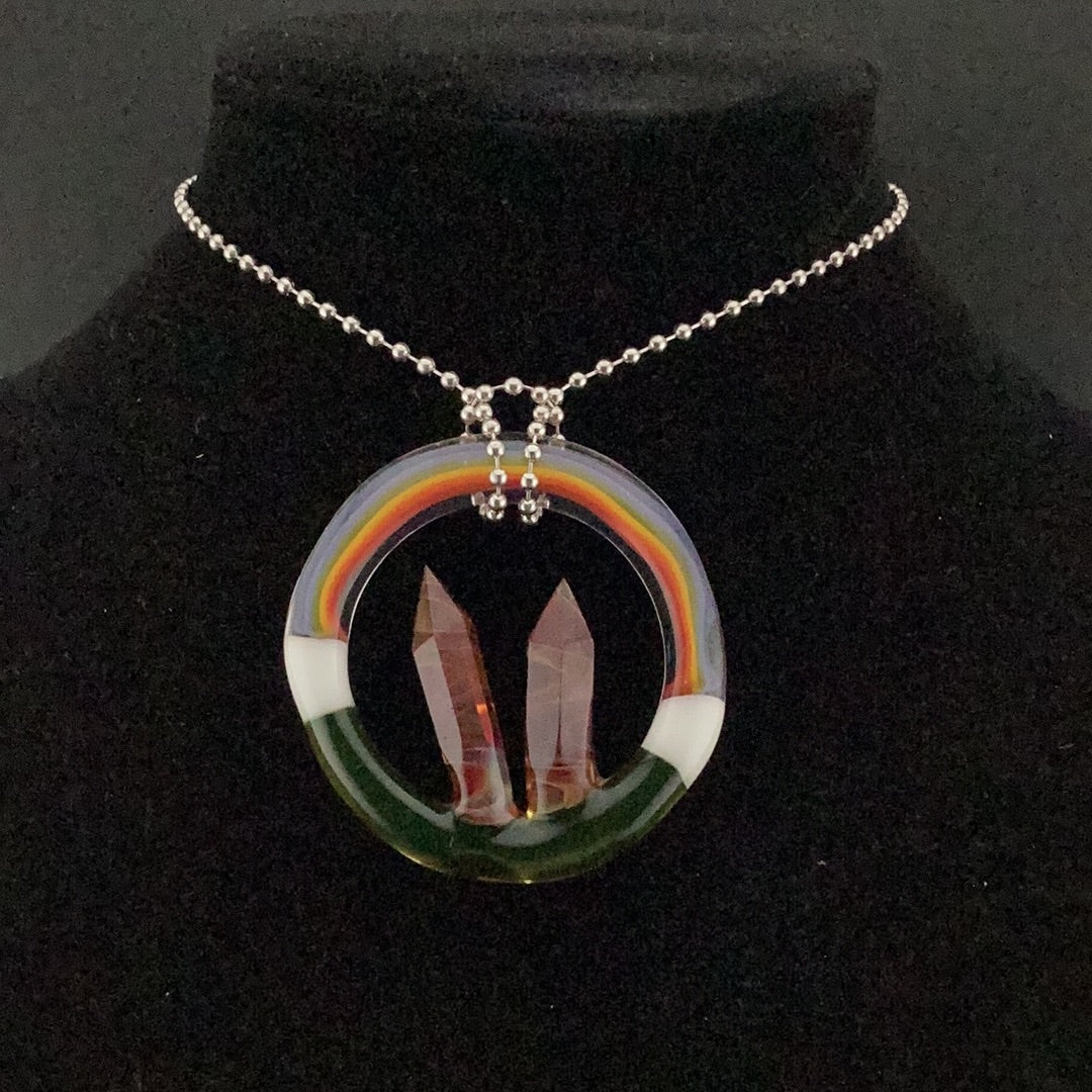 Crystal rainbow pendant